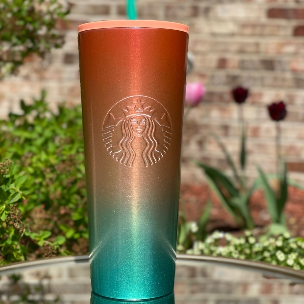 Nwt Starbucks Ombre Rainbow Stainless Steel Tumbler